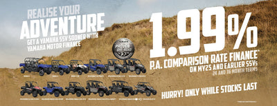 Yamaha Finance Offer 1.99% on SSV Range