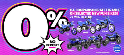 Yamaha Finance Offer 0% on Miniike range