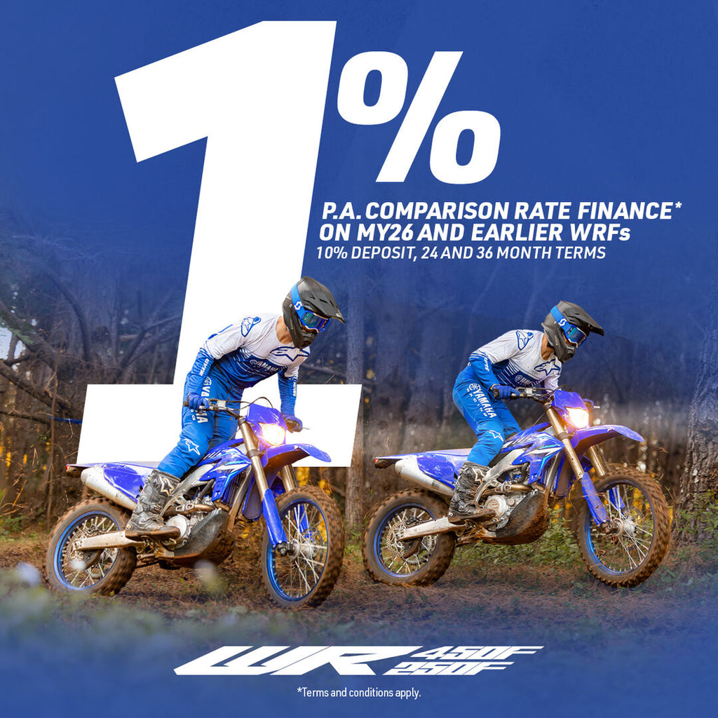 Yamaha Finance Offer 1% on WR Enduro Range