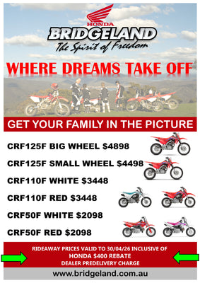 Honda EASTER MINIBIKE PROMO